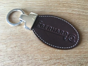 New - EBERHARD Key Chain - Steel And Leather - 11 X 4.5 Cm - Picture 1 of 4