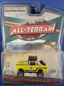 Greenlight 1:64 All Terrain 1972 Ford Bronco Baja Diecast Car Toys - Picture 1 of 5