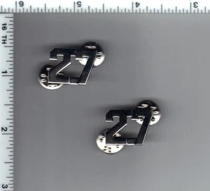 ACROSS 110th STREET feature film from 1972 - NYC 27th Precinct Collar Brass Set - Picture 1 of 1