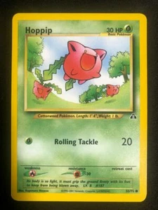 Pokemon 55/75 Hoppip Neo Discovery Common NM - Picture 1 of 2