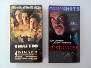 Traffic Just Cause VHS Double Feature Suspense Crime - Picture 1 of 3
