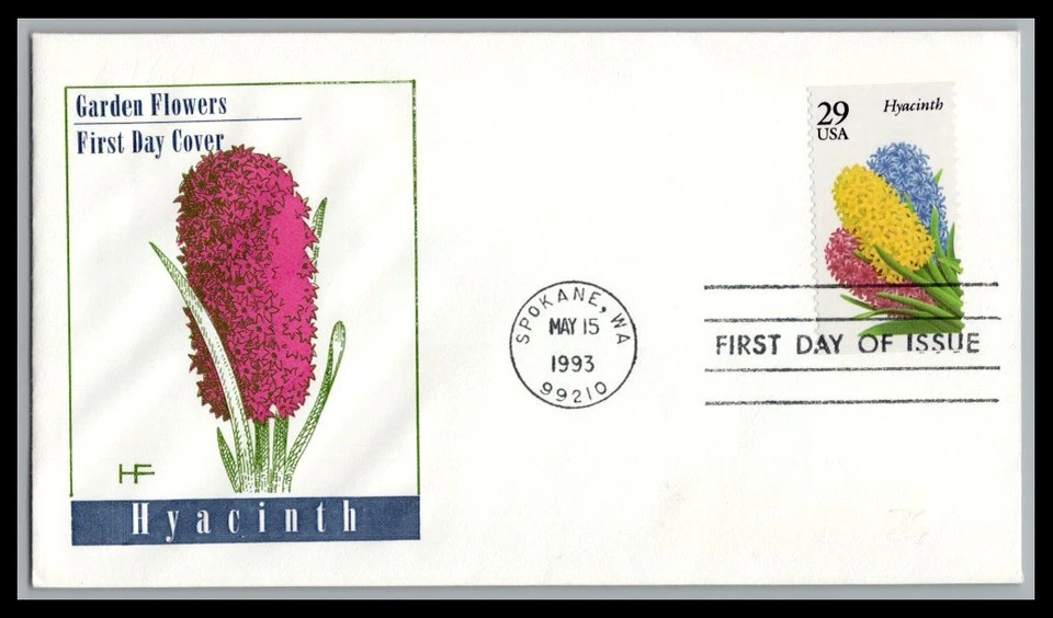 US FDC # 2760 29c Flowers HF  HFddessed 1993, 9p2958 - Image 1 of 1