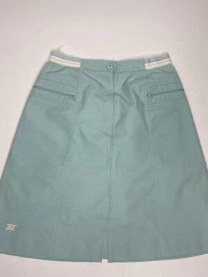 Falda corta de tenis de sarga de polietileno cola vintage para mujer • talla 8 *usada en excelente estado Foto 1 de 4