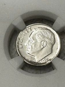 1954 Roosevelt Proof Dime (PF-65) - Picture 1 of 4