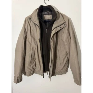 Croft & Barrow Men's Jacket with Removable Inner Layer Khaki Size S - Picture 1 of 5