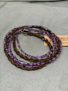 Horse Hair Wrap Bracelets with Beads Cowboy Collectibles - Picture 1 of 27
