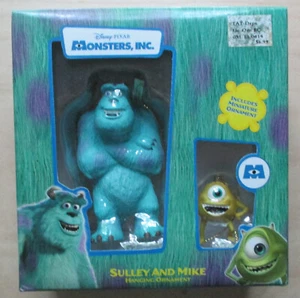 Disney Pixar Monsters Inc Sulley und Mike hängende Weihnachtsschmuck Set - Bild 1 von 2