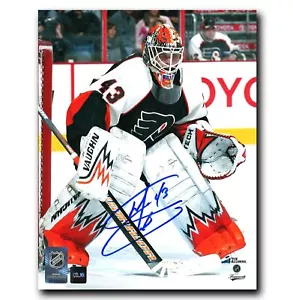 Martin Biron Philadelphia Flyers Autographed Crease 8x10 Photo - Picture 1 of 1