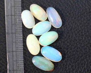 Natural Good Quality Ethiopian Opal Oval Cabochon Gemstone 7*13 MM 10.90 CT - Picture 1 of 4
