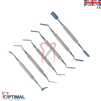 OPTIMAL Dental BONE GRAFT/PACKER SET Of 6 Grafting Plugger Scoop Implant