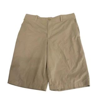Under Armour Shorts Boy's 18 Beige Athletic 10" Inseam Solid Bottoms - Picture 1 of 11