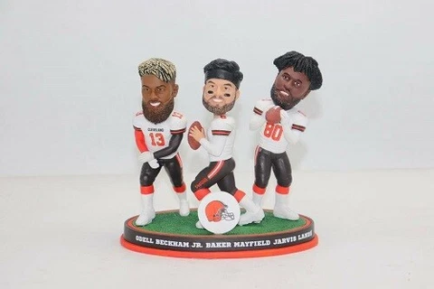 Odell Beckham Jr Baker Mayfield Jarvis Landry Cleveland Browns Triple Bobblehead Cover