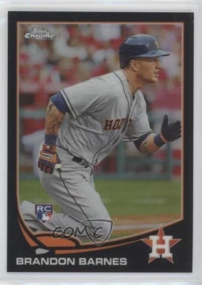 2013 Topps Chrome Black Refractor /100 Brandon Barnes #93 Rookie RC - Image 1 of 2