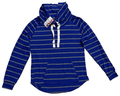 Suéter pulôver bongo azul cinza gola alta júnior grande bolso canguru - Imagem 1 de 4