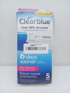 ClearBlue 6 días antes detección temprana 5 pruebas 09/2027 - Imagen 1 de 2