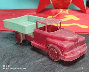 VINTAGE TRUCK TOY PLASTIC RUSSIAN VERSION DODGE FORD 1950 CCCP USSR SOVIET ERA - Picture 1 of 24