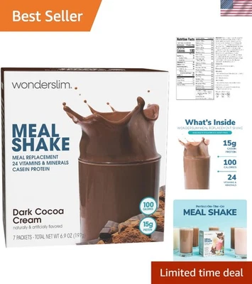 Meal Replacement Shake, Dark Cocoa Cream, 15g Protein, 24 Vitamins & Minerals... — 第 1/4 张图片
