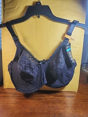 Sujetador Bali Lace & Smooth 36DD Negro, NUEVO Foto 1 de 4
