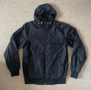 Carhartt windbreaker Jacket Hooded Black With Embroidered Small Logo size small - Picture 1 of 5