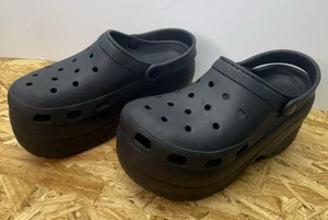 CROCS Womens Size 9 Black Bae Clogs Platform Chunky Boho Summer - Picture 1 of 15