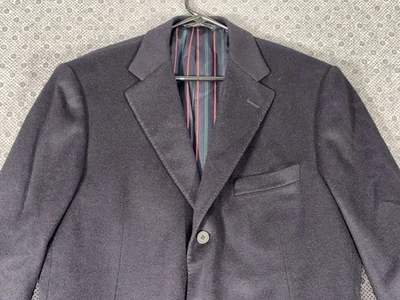 Samuelsohn Blazer Sport пальто куртка мужская 42L темно-синий 3 пуговицы шерсти и кашемира - Изображение 1 из 4