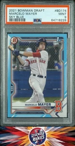 2021 Bowman Draft BD174 Marcelo Mayer Sky Blue /499 PSA 9 - Picture 1 of 2