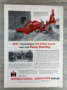International Harvester 300 Utility Tractor IH Chicago IL 1956 Vintage Print ad - Picture 1 of 1