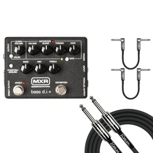 MXR BASS DI M80 Bass DI Bass Distortion Preamp Built in Noise Gate Pedal W/Cable - Picture 1 of 11