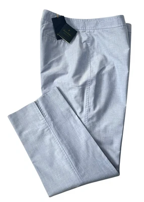 Новый с Ярлыками Brooks Brothers Oxford Supima хлопок брюки 14 с подкладкой классический опрятный синий - Изображение 1 из 4