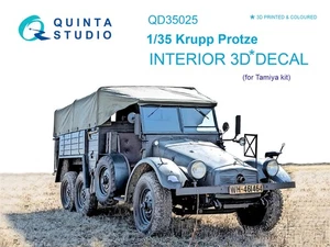 Quinta Studio 35025 1/35 Krupp Protze ( for Tamiya kit ) 3D interial decal - Picture 1 of 3