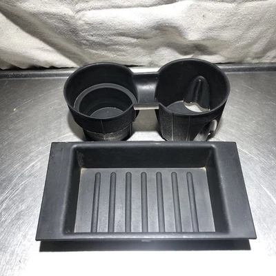 Juego de alfombrillas de goma portavasos consola central Ford Expedition 2007-2017 OEM Foto 1 de 4