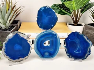 Rebanada de ágata azul (Avg. 3,5-4,5 pulgadas) - Imagen 1 de 5