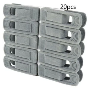 20pcs Rutschfest Samt Aufhänger Clips for Beflockt Hose Mantel Bekleidung Hose - Bild 1 von 6