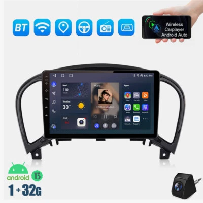 32G Für Nissan Juke J15 2010-2014 Android 13 Autoradio CarPlay Kam Nav RDS BT - Bild 1 von 4