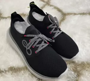*Nagelneu* Damengröße 9 Oofos Omy Stride Freizeitschuh Revoery weiß/schwarz - Bild 1 von 9