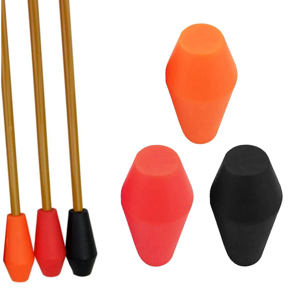 6 pieces Soft Rubber Arrowheads Glue on Target Arrow Tips Point Blunt Arrowhead - Image 1 of 1