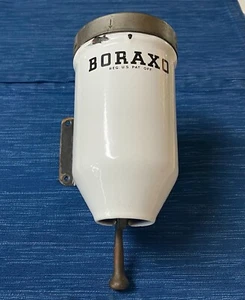 Vintage Boraxo Soap Dispenser Porcelain Wall Mounted 3B - Picture 1 of 6