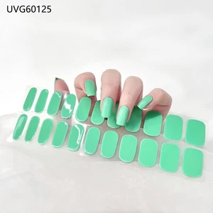 Semi Cured Gel Nail Wrap Stickers UV LED Gel Nail Sticker (PACK OF 22) - Picture 1 of 3