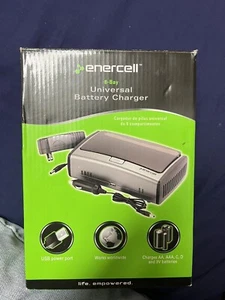 Enercell 8-Bay Universal Battery Charger, Charges AA, AAA, C, D & 9V - Picture 1 of 5