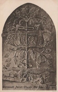 Devon Postcard - Dartmouth Parish Church, Old Door    RS24437 - Foto 1 di 2