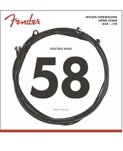 Fender 9120M Nylon Tapewound Electric Bass Strings, Long Scale MEDIUM 58-110 - Picture 1 of 1