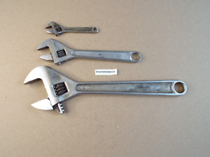 VTG Proto 12" 8" 4" Adjustable Wrenches USA Tested & Works Well (Pls Read)