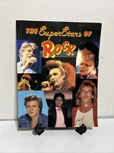 THE SUPERSTARS of ROCK 1984 - Libro de fotos de música pop vintage - En muy buena condición - Coleccionable - Imagen 1 de 12