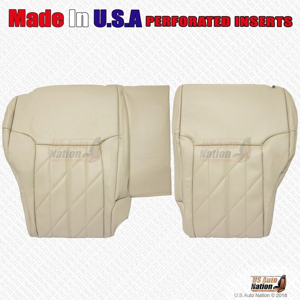 Para Infiniti FX35 FX37 FX50 2009 2010 2011 tapas traseras cuero perforado cala tostado Foto 1 de 4