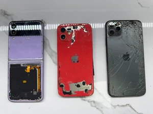 3 TÉLÉPHONES POUR PIECES GALAXY Z FLIP3 - IPHONE 12 - IPHONE 11 PRO MAX - Photo 1/4