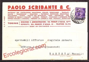 ai8725 - STORIA POSTALE - Torino Città - Paolo Scribante - Picture 1 of 1