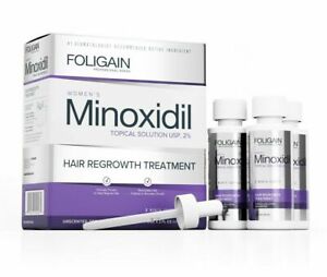 Foligain Minoxidil 2% Traitement pour la Repousse des Cheveux Pour Femme...
