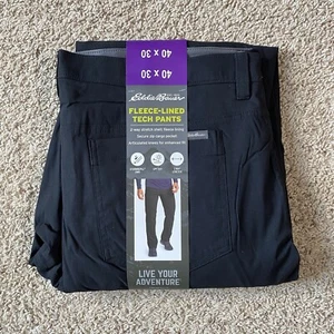 Pantalone tecnico foderato in pile Eddie Bauer UPF 50+ protezione solare idrorepellente 40x30 - Foto 1 di 6