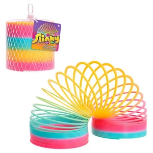 Slinky The Original Walking Spring Toy, Plastic Rainbow Giant Slinky 4.5" Wide, - Picture 1 of 1