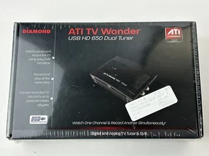 Diamond ATI TV Wonder USB HD 650 Dual Tuner Digital and Analog TV Tuner & DVR - Picture 1 of 6